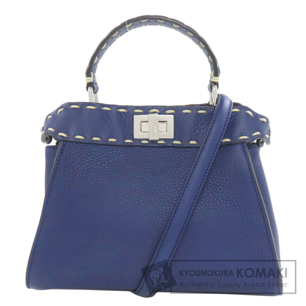 Fendi Peekaboo Selleria Handbag Calfskin